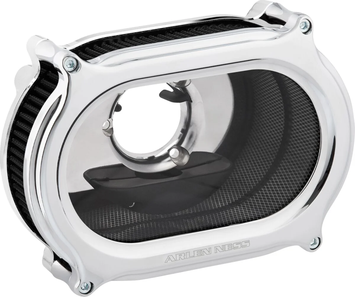 ARLEN NESS Filtre à air Stage 2 Method™ Chrome - Dyna/Softail/Touring 08-17 (Accélérateur électronique)