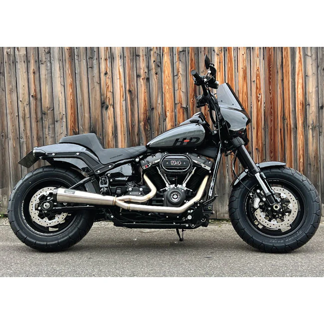 MALPARIDOS - M8 Softail 18-24 - Ligne 2 en 1 homologuée euro 4/5 - Noir / Brossé / Poli / Titanium - Image 4