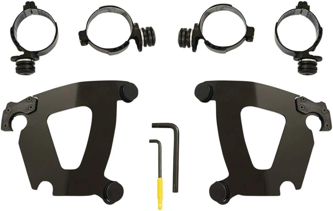 MEMPHIS SHADES Kit de fixation rapide amovible Road Warrior - fat bob 18+ - noir