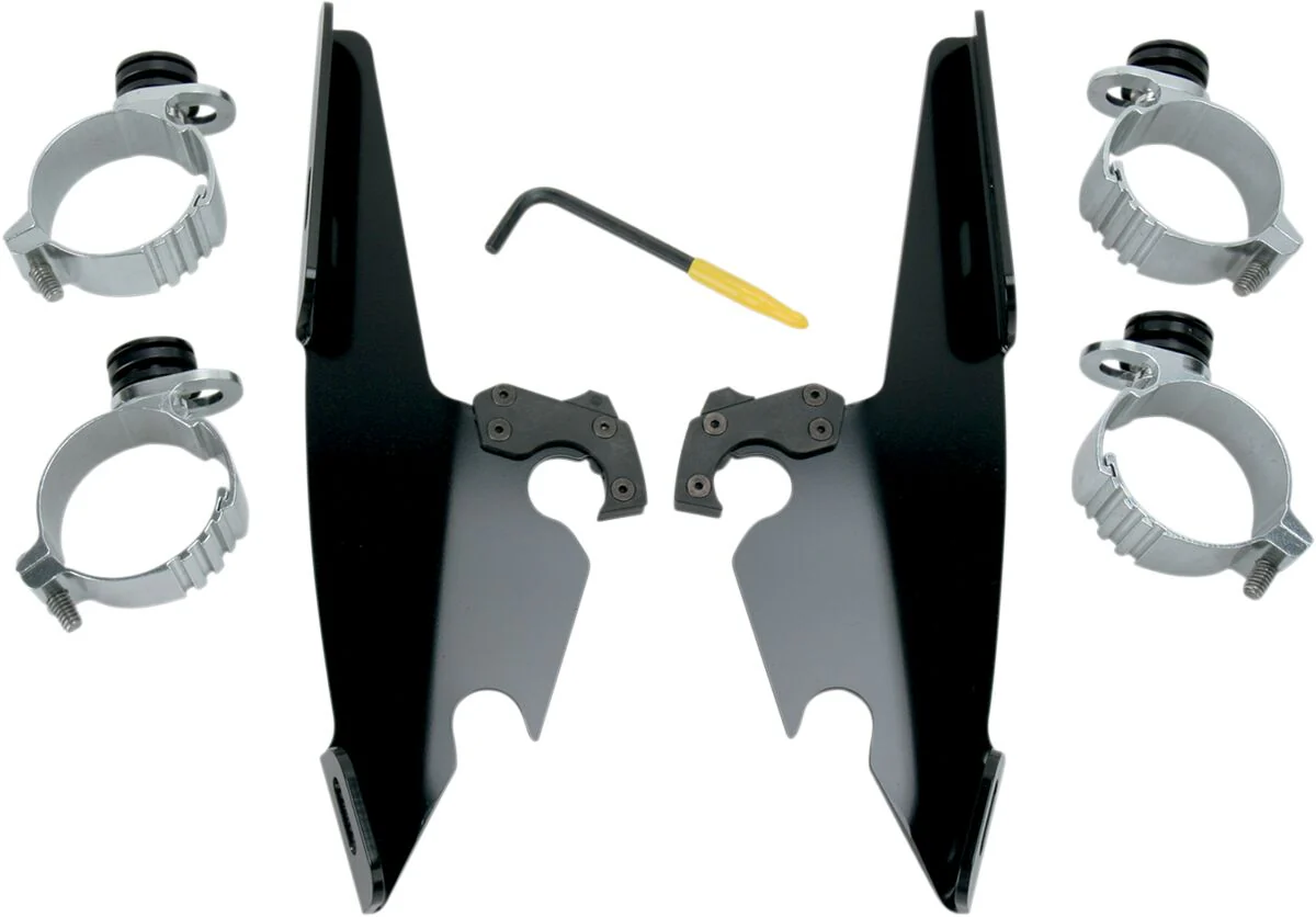 MEMPHIS SHADES Kit de montage complet pour pare-brise Trigger-Lock Fats/Slim
