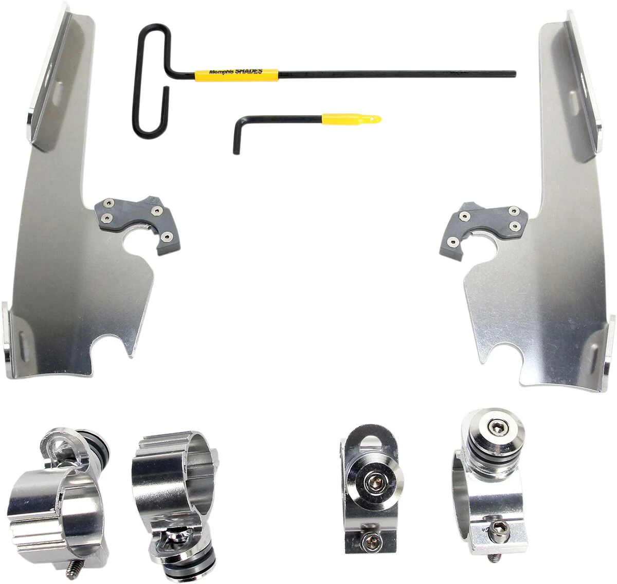 MEMPHIS SHADES Kit de montage complet pour pare-brise Trigger-Lock Fats/Slim
