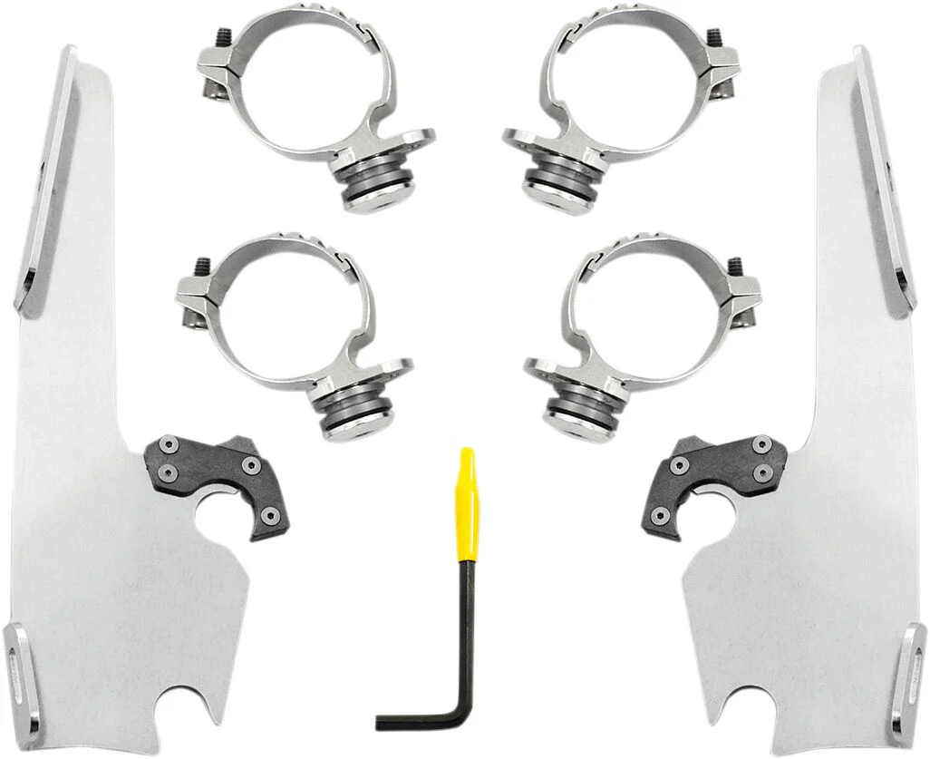 MEMPHIS SHADES Kit de montage complet pour pare-brise Trigger-Lock Fats/Slim