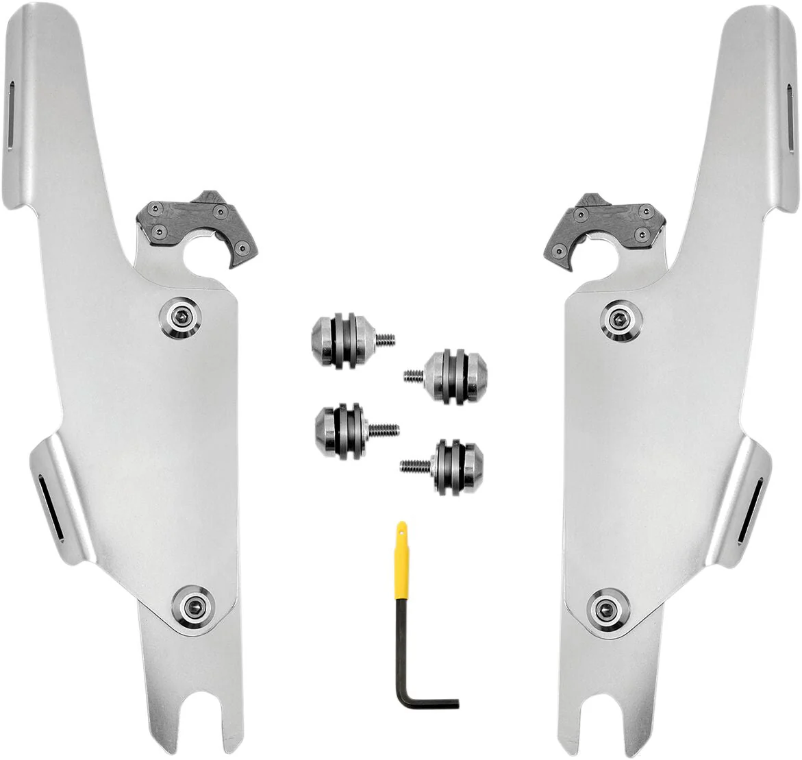 MEMPHIS SHADES Kit de montage complet pour pare-brise Trigger-Lock Fats/Slim - Fat boy 18+