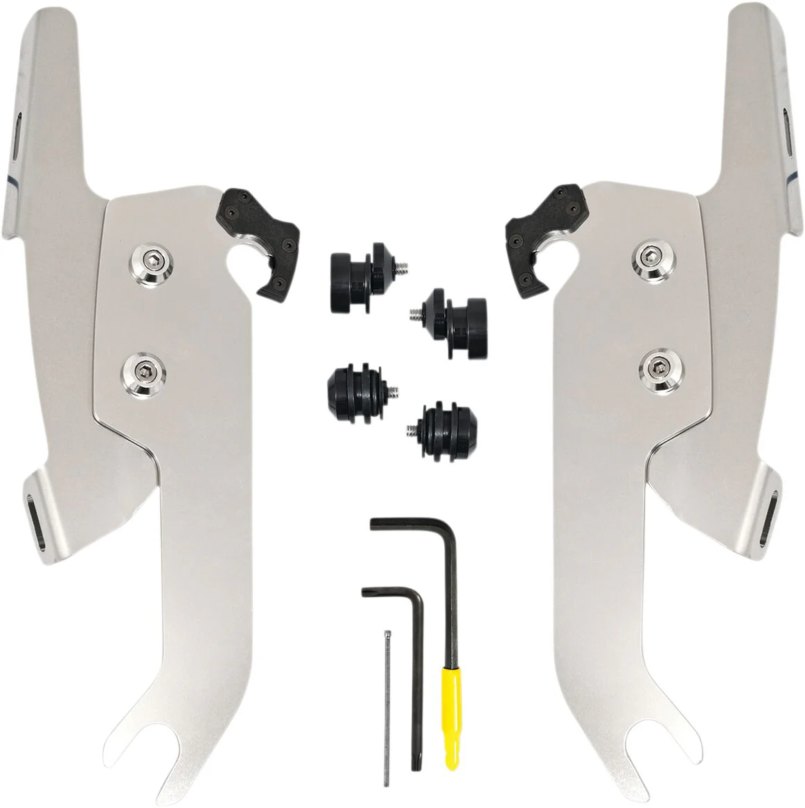 MEMPHIS SHADES Kit de montage complet pour pare-brise Trigger-Lock Fats/Slim - softail slim 18+ - poli