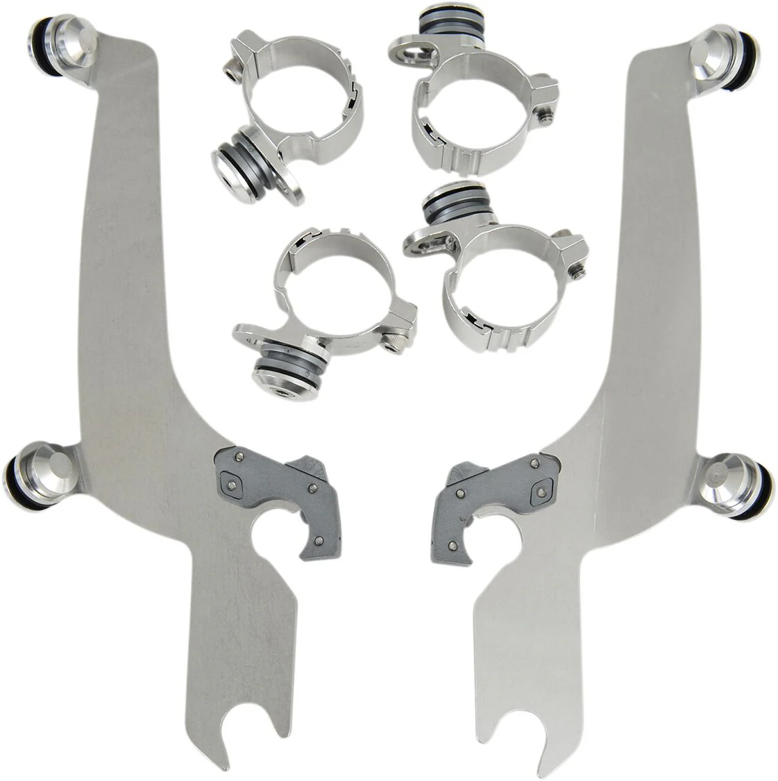 MEMPHIS SHADES Kit de montage complet Sportshield Trigger-Lock - Softail 85-13 / Dyna wide glide 99-05