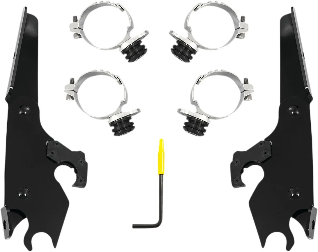 MEMPHIS SHADES Kit de Montage Trigger-Lock Carénage Batwing - Forty eight 16+ - noir