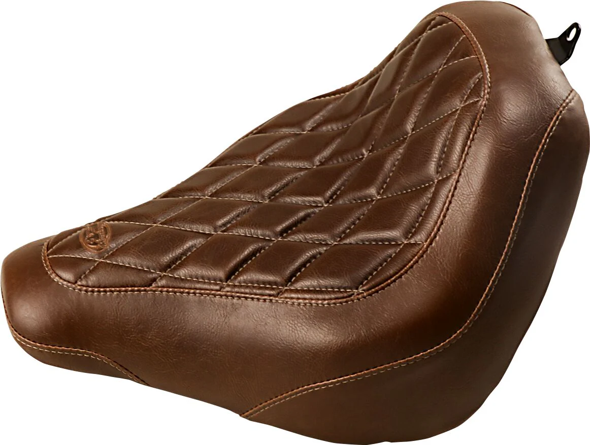 MUSTANG Selle solo Wide Tripper™ diamond marron - street bob 18+ - Image 2