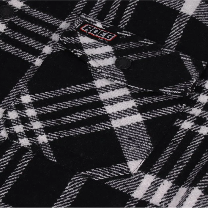 ROEG - Chemise coton à carreaux noir et blanc - Image 4
