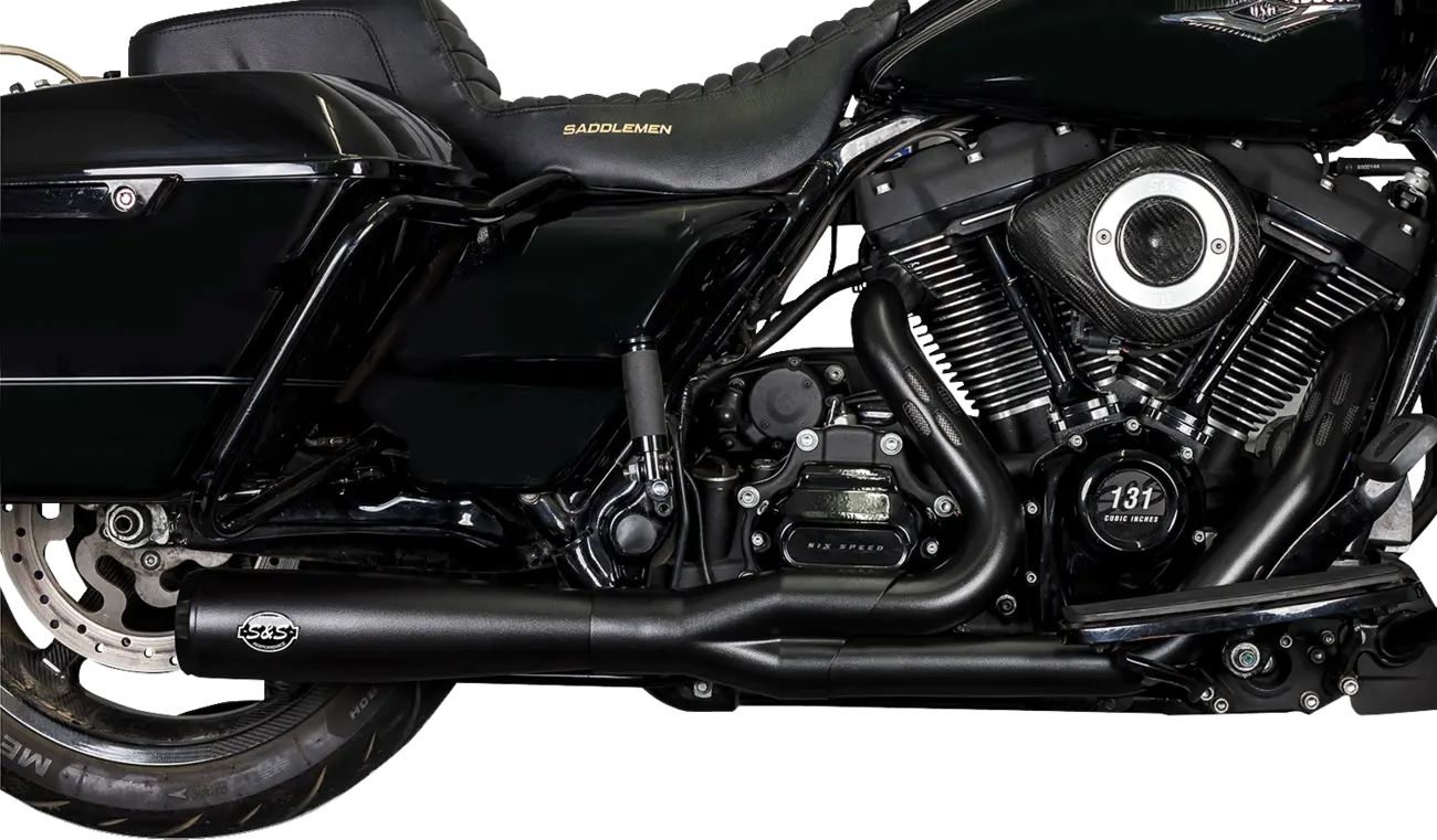 S&S - Echappement Diamondback 2 en 1 - Touring 17-25 - Inox brossé ou noir - Image 2