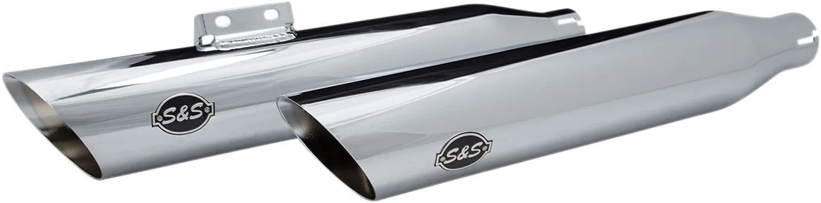 S&S - Silencieux Slash cut - Softail M8 - Noir ou Chrome - Image 2