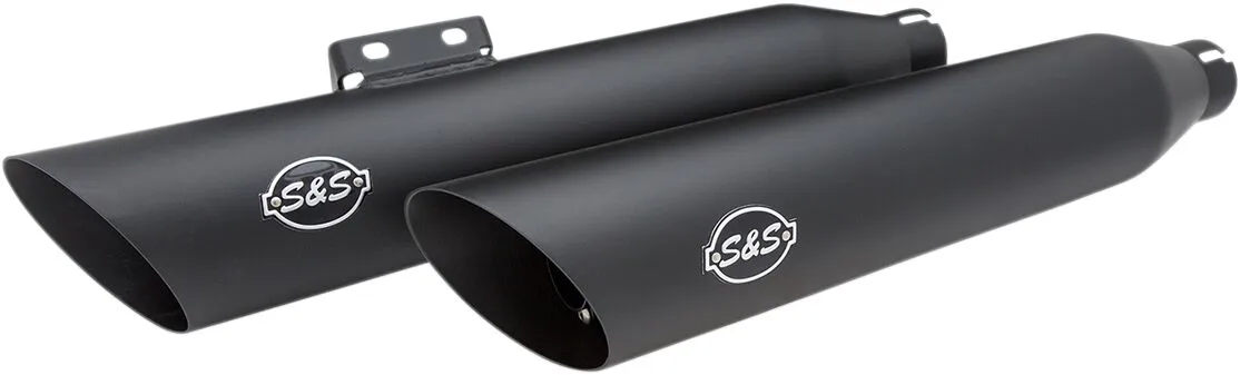 S&S - Silencieux Slash cut - Softail M8 - Noir ou Chrome - Image 3