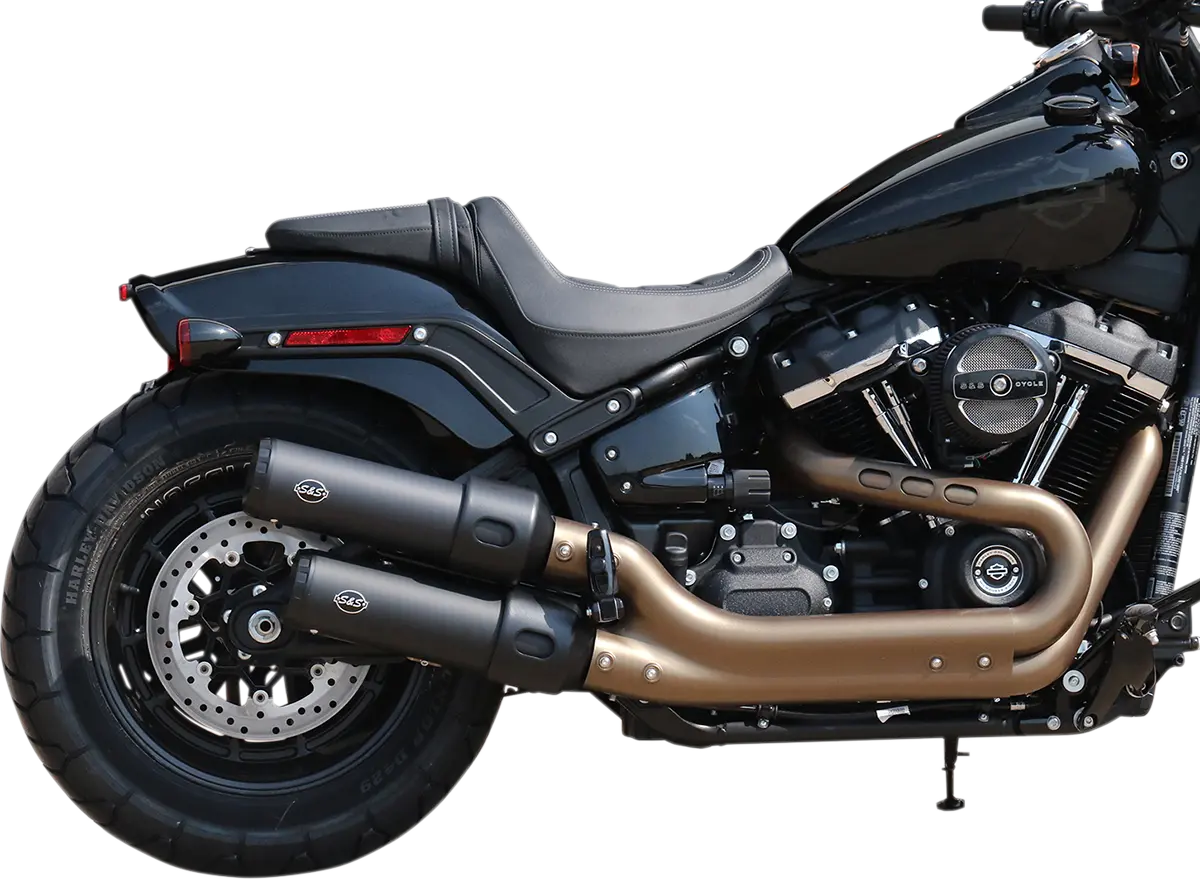 S&S - Silencieux Grand National - Softail M8 Fat Bob - Noir - Image 2