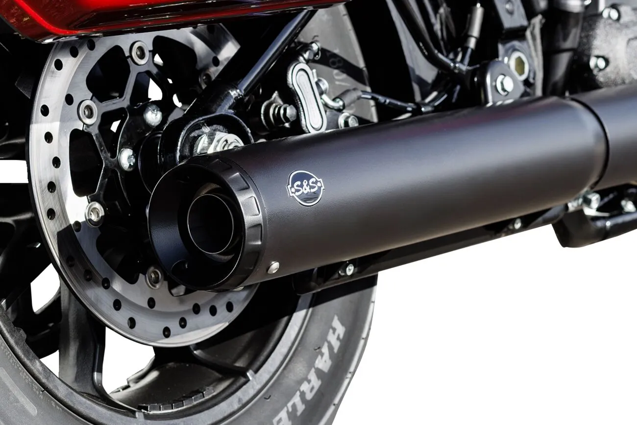 S&S - Silencieux grand national - Softail street bob / Low rider s/ST / Heritage classic 2025+ - Noir ou chrome - Image 4