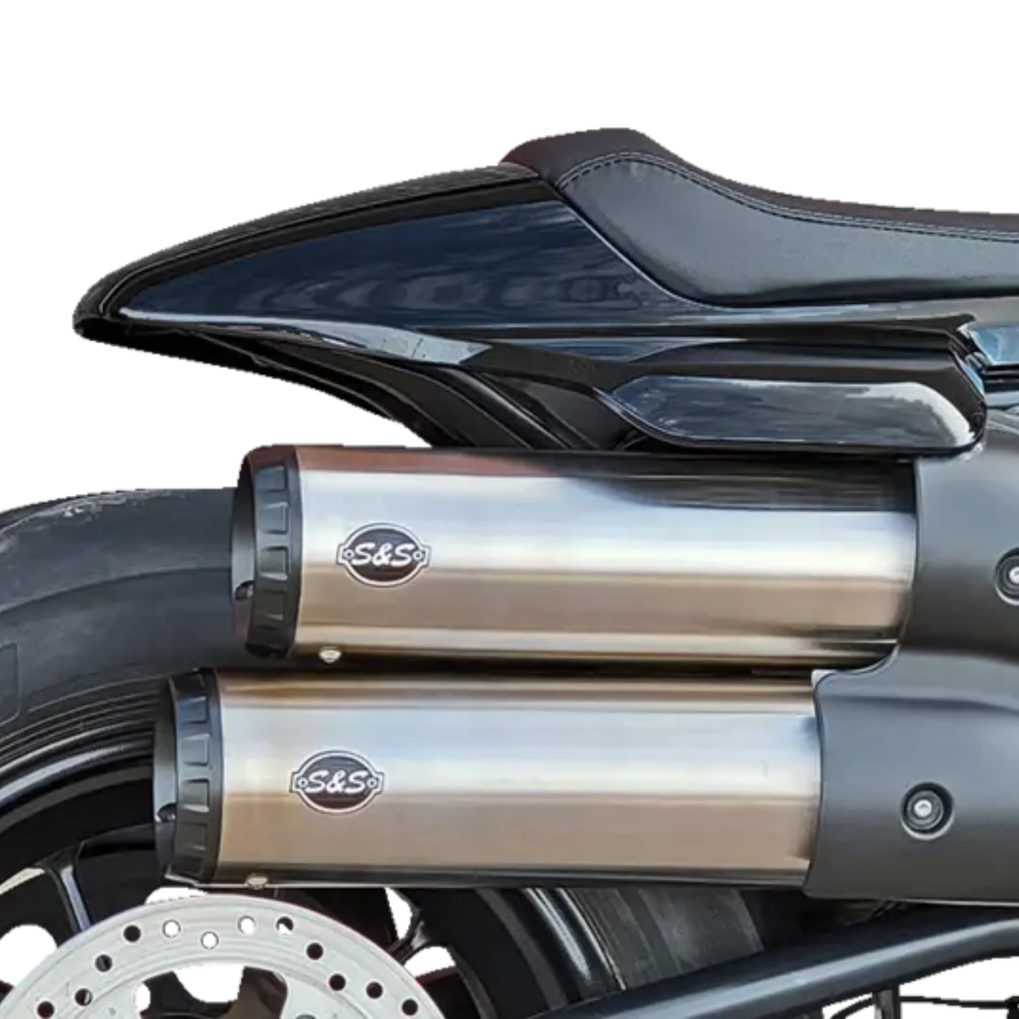 S&S - Silencieux Grand National 4" - Sportster RH1250S 21-26 - Inox Brossé - Image 3