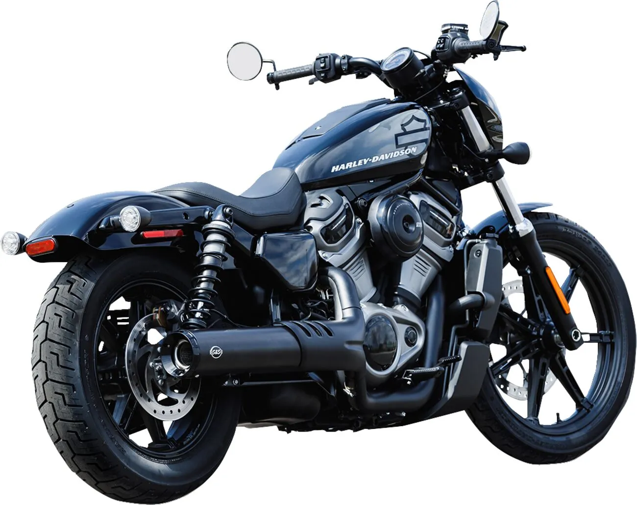 S&S - Silencieux Grand National 4,5" Euro 5 - Sportster RH975 23-26 - Noir