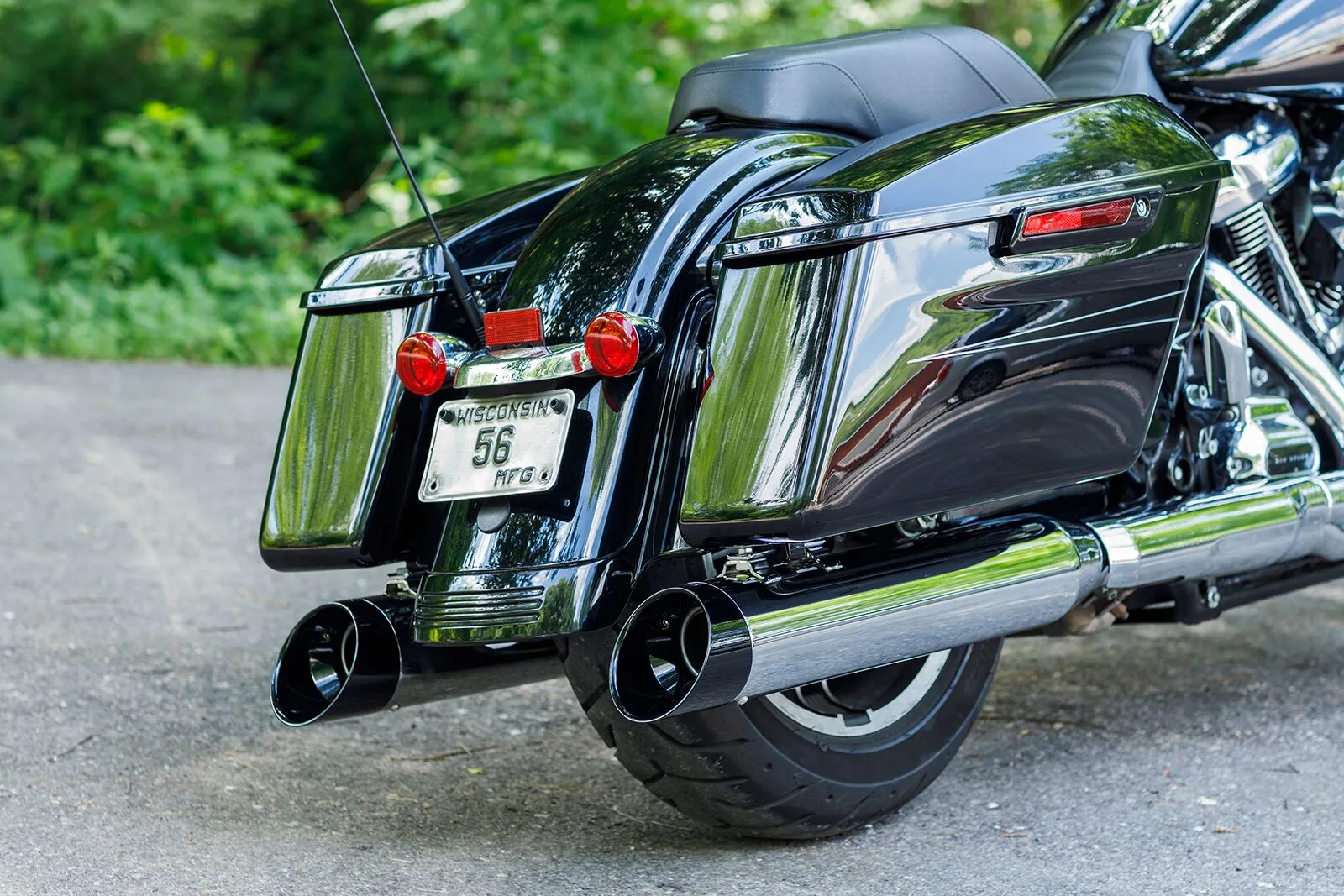 S&S - Silencieux MK45 performance - Embout Cutlass noir - Touring 17-24 - Chrome - Image 3