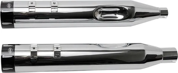 S&S - Silencieux MK45 performance - Embout Tracer black/machined - Touring 17-24 - Chrome - Image 2