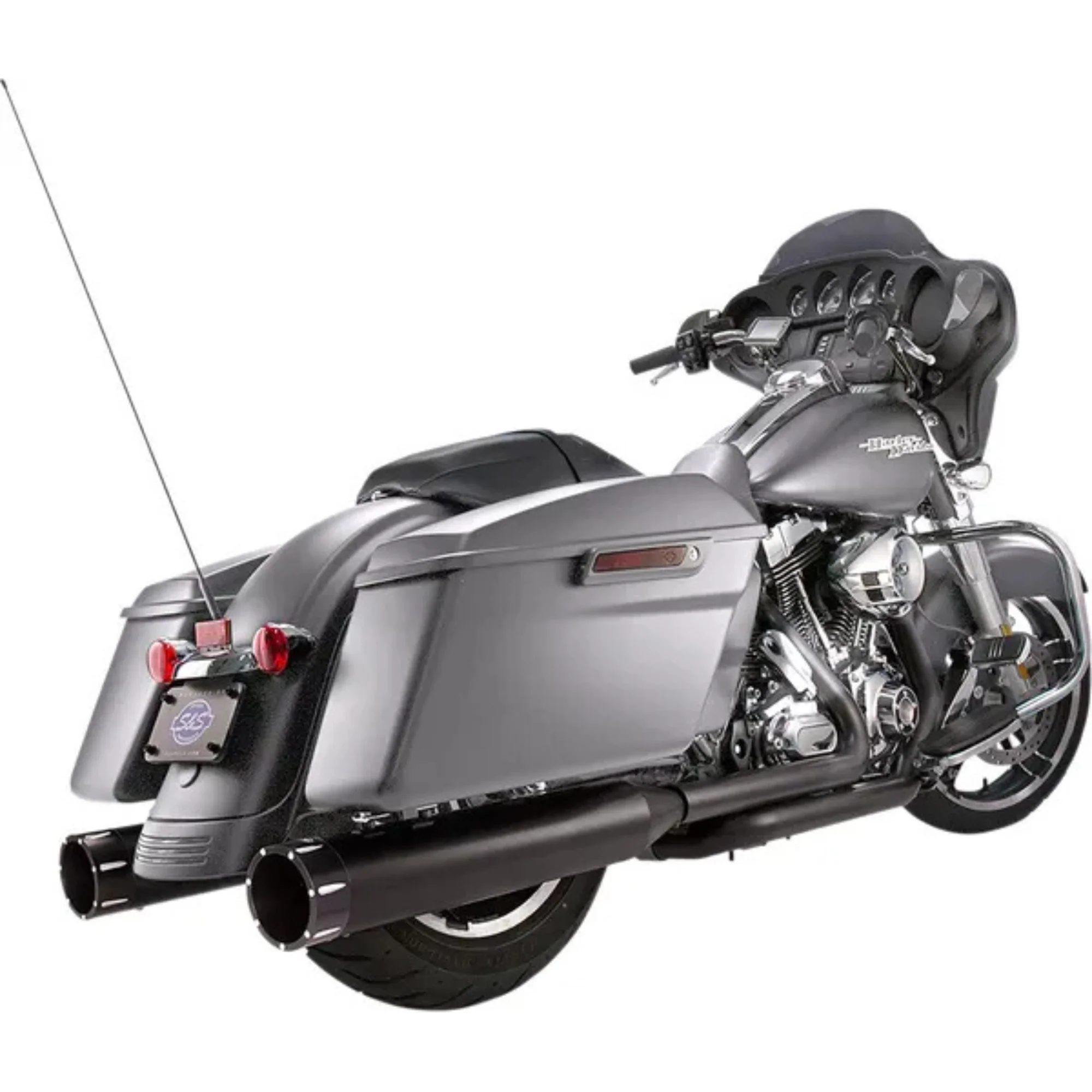 S&S - Silencieux Mk45 homologué Euro 4 - Touring 17-20 - Noir ou Chrome - Image 3
