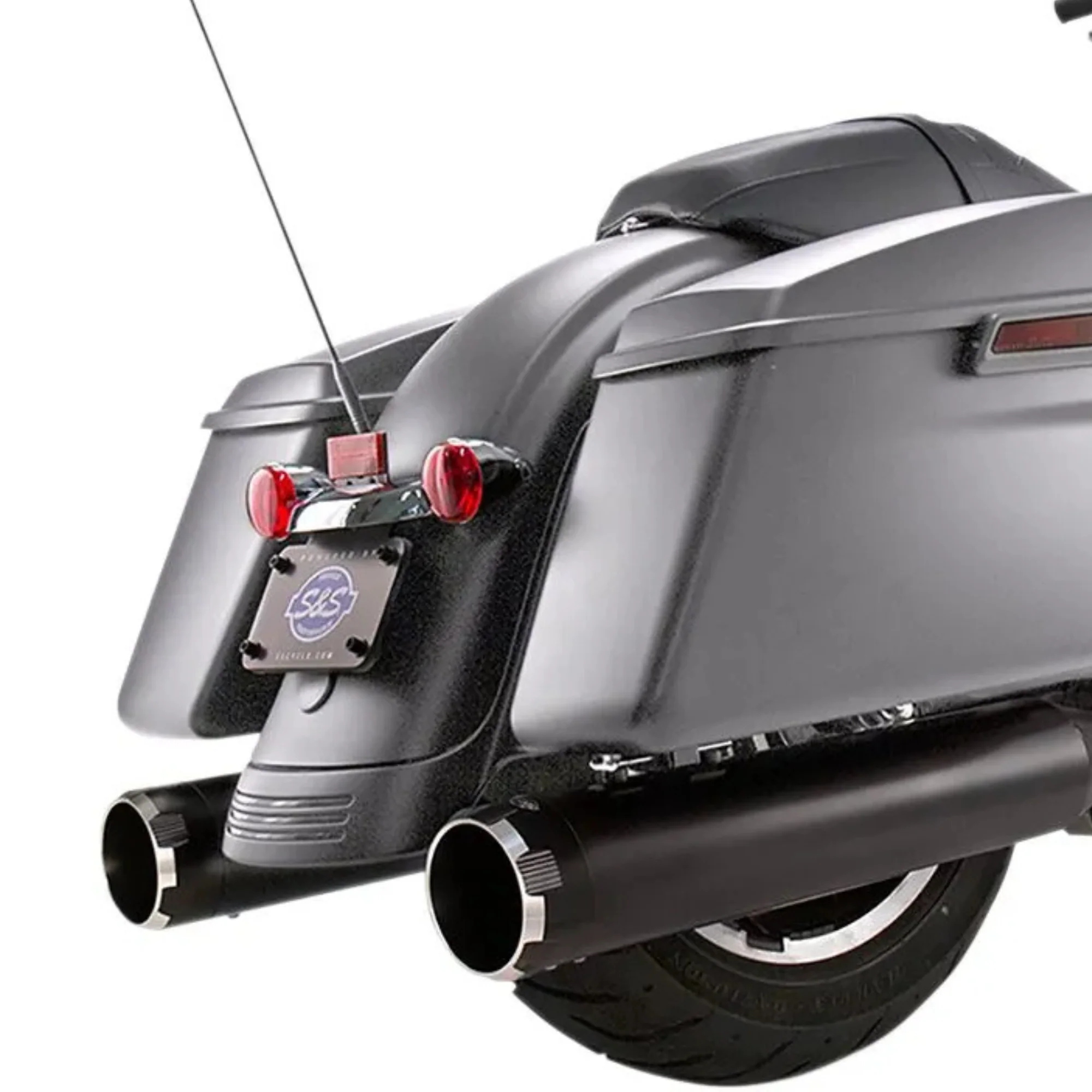 S&S - Silencieux Mk45 homologué Euro 4 - Touring 17-20 - Noir ou Chrome - Image 4
