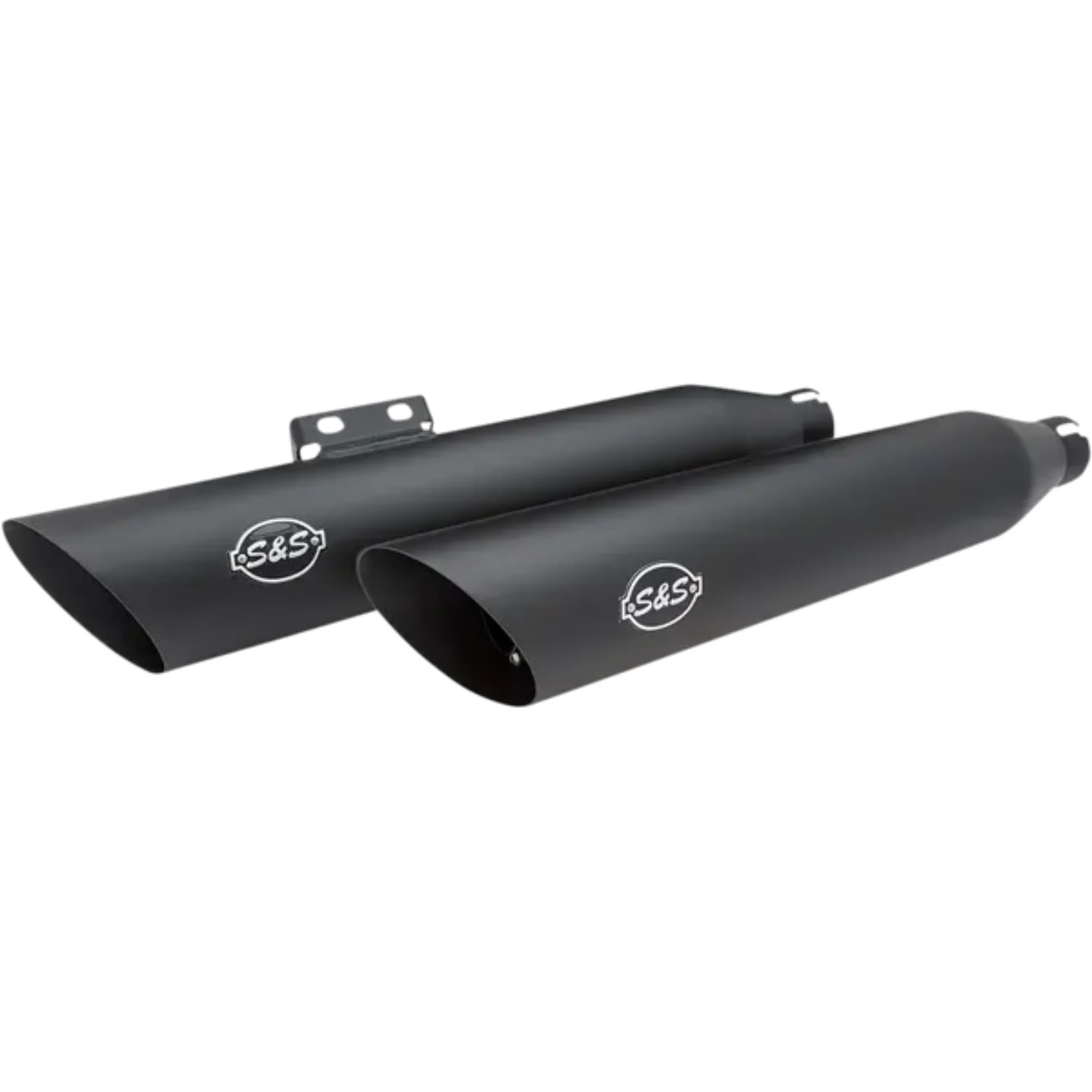 S&S - Silencieux Slash cut avec catalyseur non homologué - Softail M8 - Noir - Image 4