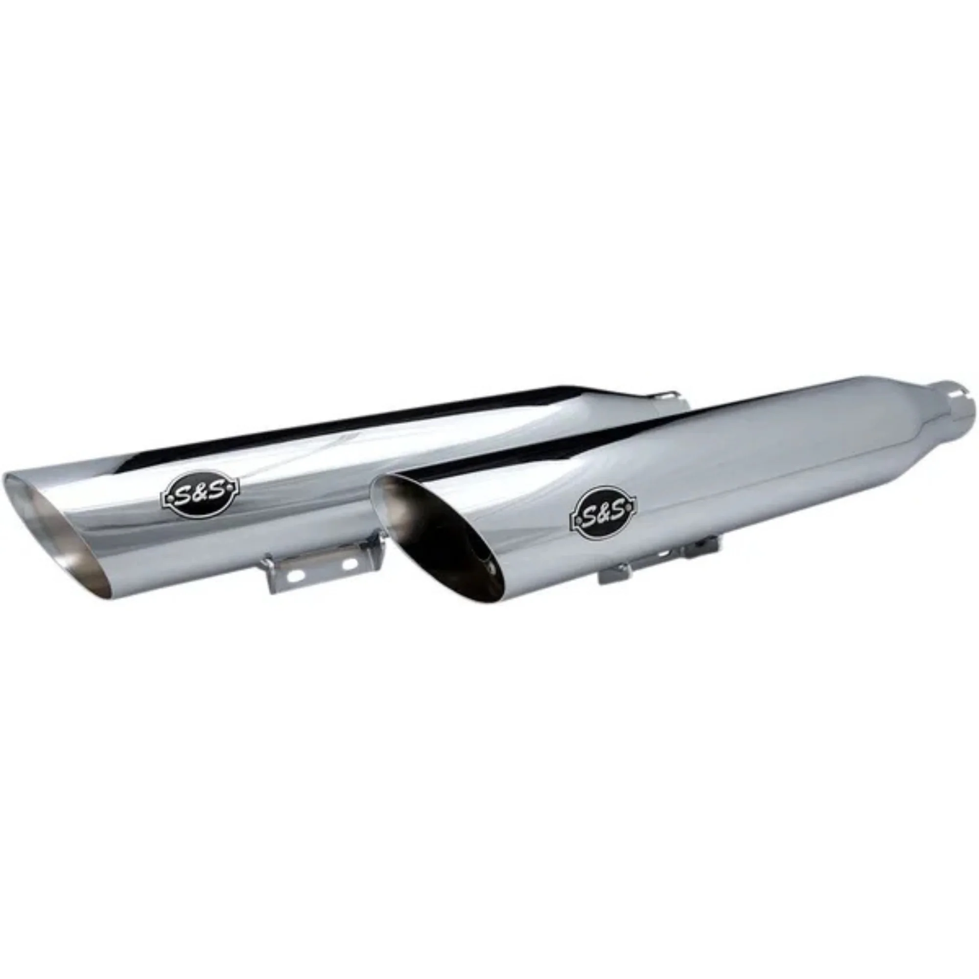 S&S - Silencieux Slash cut - Softail Deluxe & Heritage 18-24 - Chrome - Image 2