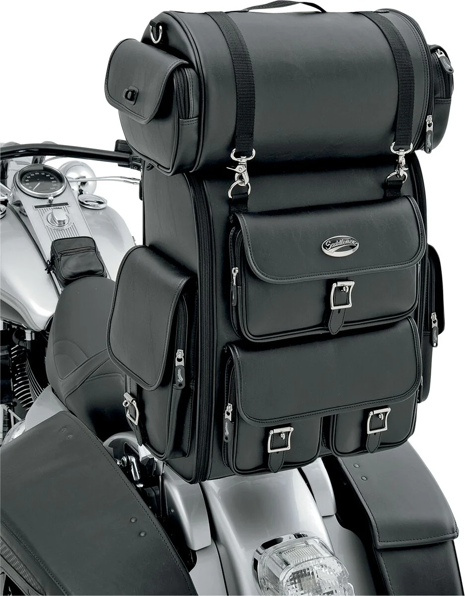 SADDLEMEN Sac de sissy bar avec sac rouleau EX2200 - Image 3