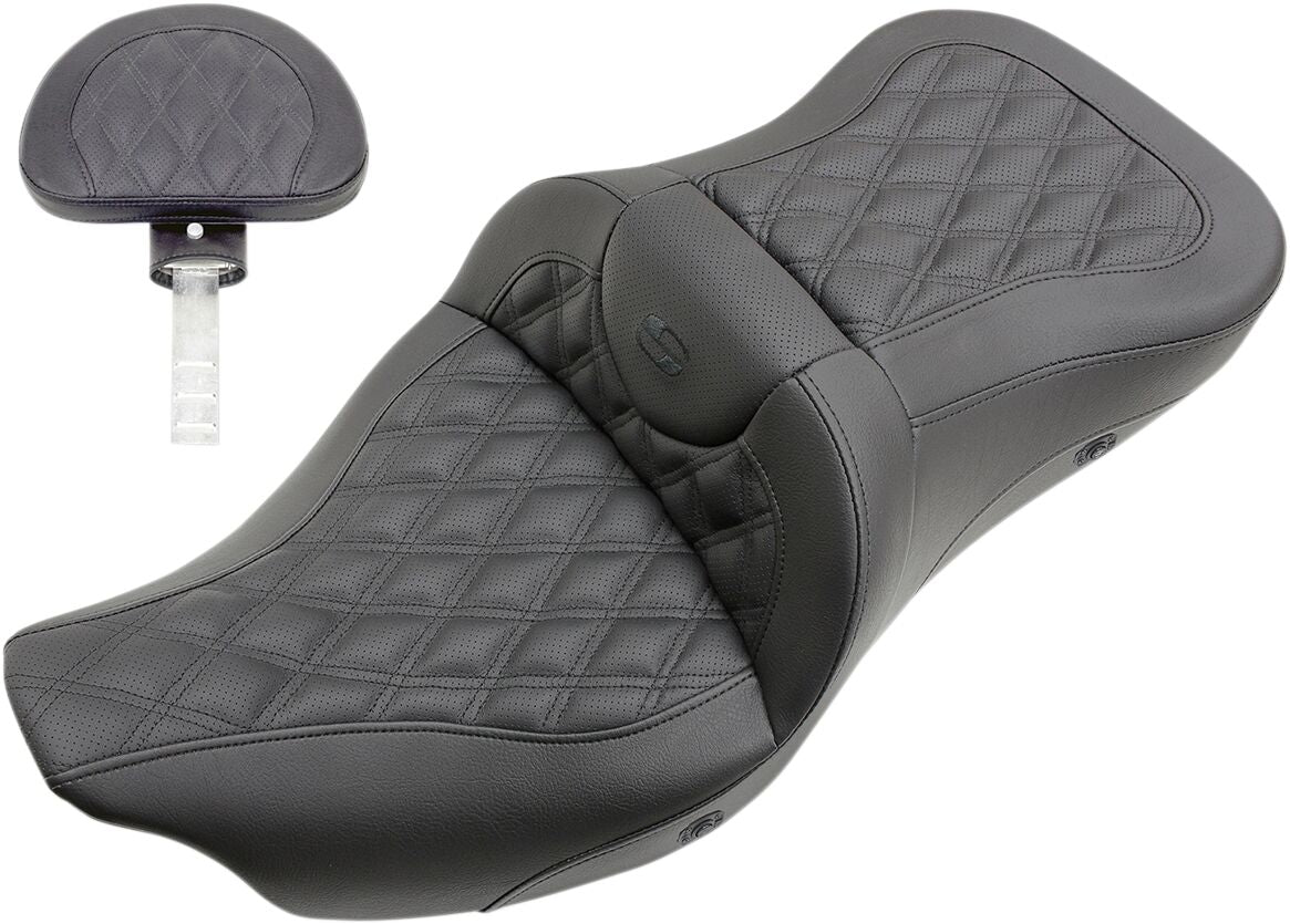SADDLEMEN Selle chauffante Roadsofa à surpiqûres losange - Image 2