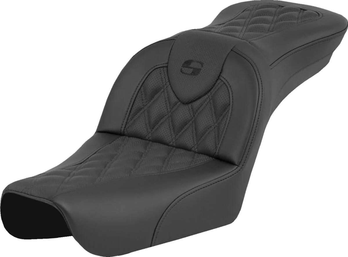 SADDLEMEN Selle RoadSofa à carreaux - Dyna wide glide 04-05