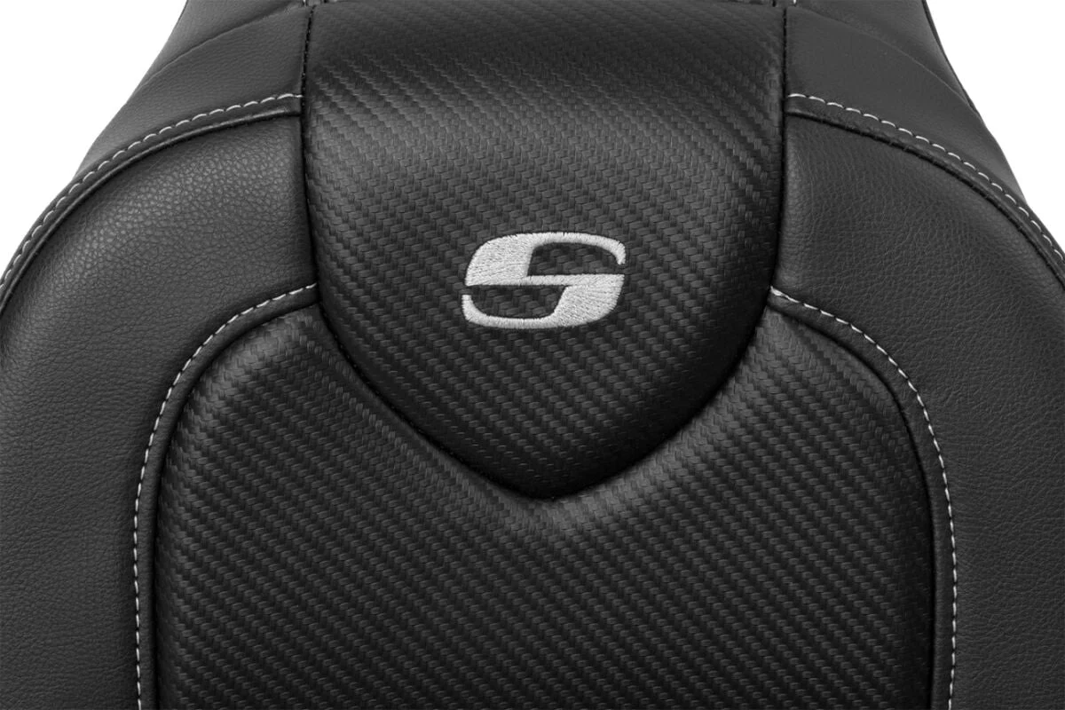SADDLEMEN Selle RoadSofa - Dyna wide glide 04-05 - logo gris - Image 2