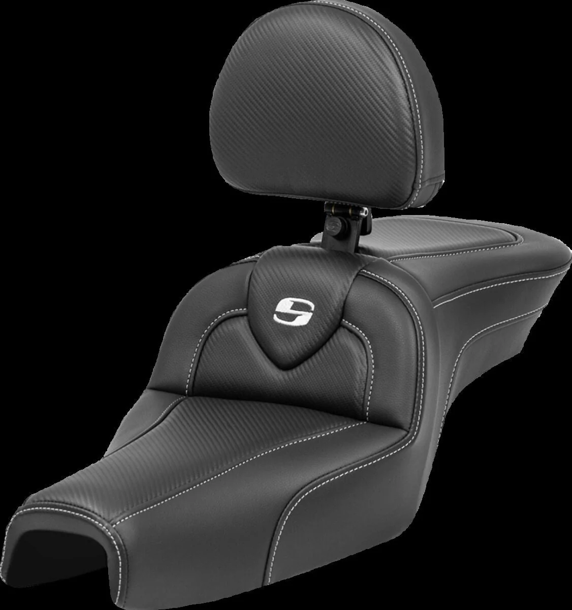 SADDLEMEN Selle Roadsofa avec dosseret - Sportster 04-20 - réservoir 17 litres