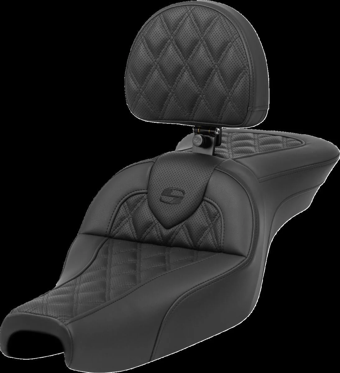 SADDLEMEN Selle Roadsofa diamond avec dosseret - Sportster 04-20