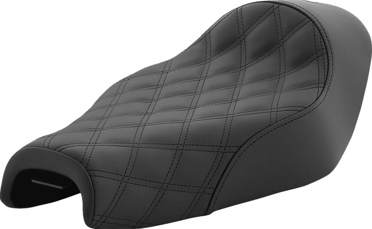 SADDLEMEN Selle solo Renegade Lattice Stitch - Sportster 04-20 - réservoir 17 litres