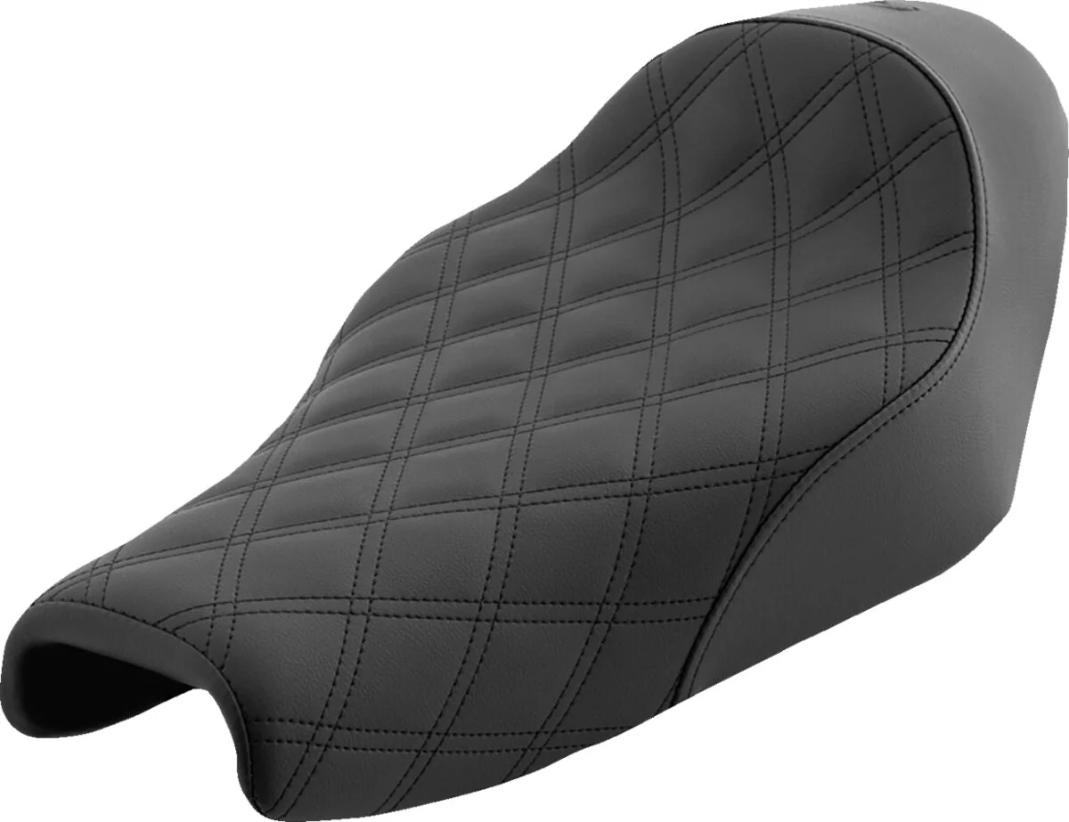 SADDLEMEN Selle solo Renegade Lattice Stitch - Sportster 04-20 - réservoir 12 litres