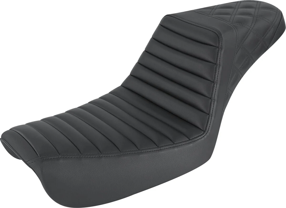 SADDLEMEN Selle Step-Up -DYNA LOW RIDER / SUPER GLIDE DE 2004 À 2005 - Noir