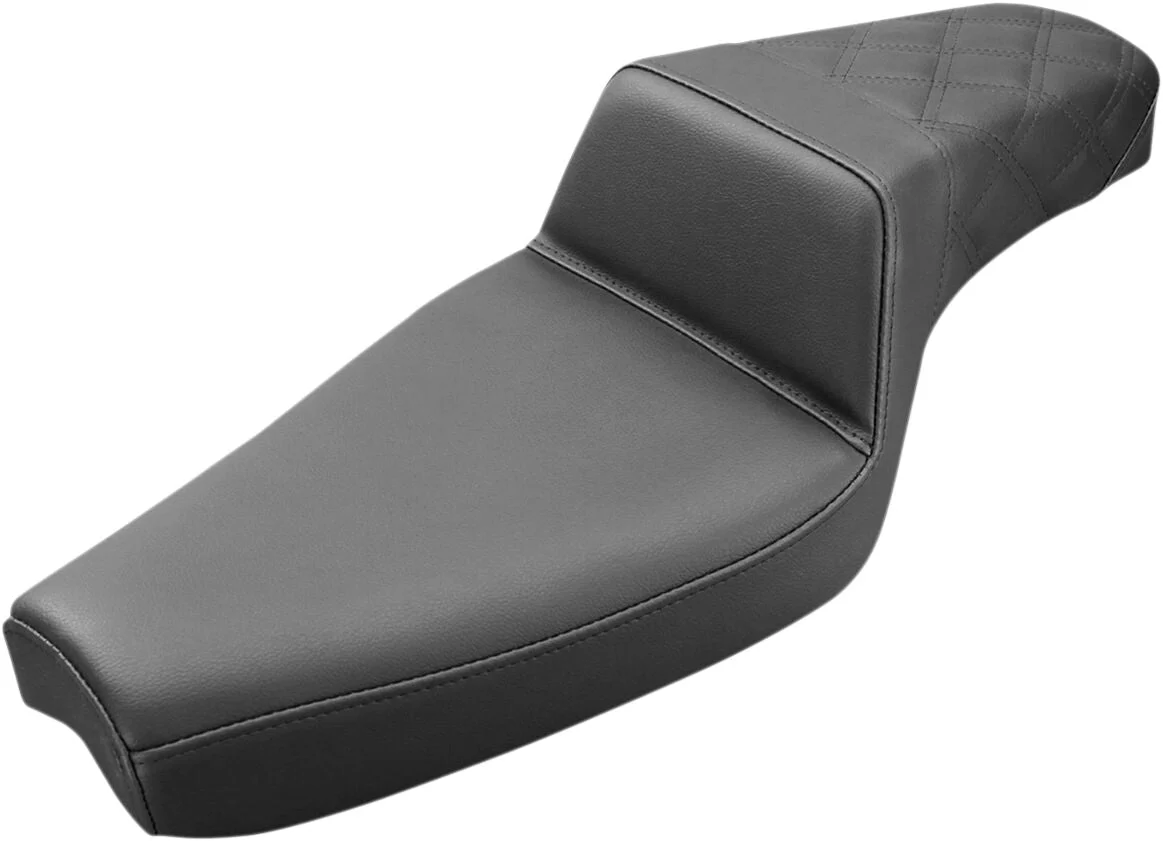 SADDLEMEN Selle Step-Up diamond passager - Sportster 04+ - réservoir 17 litres