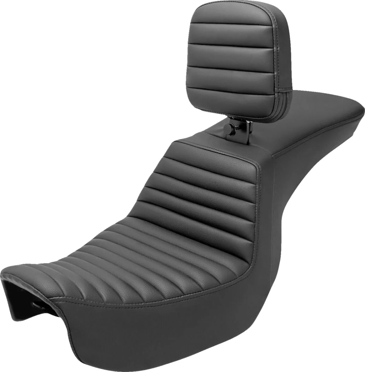 SADDLEMEN Selle Tour Step-Up wave conducteur avec dosseret - Dyna 06-17