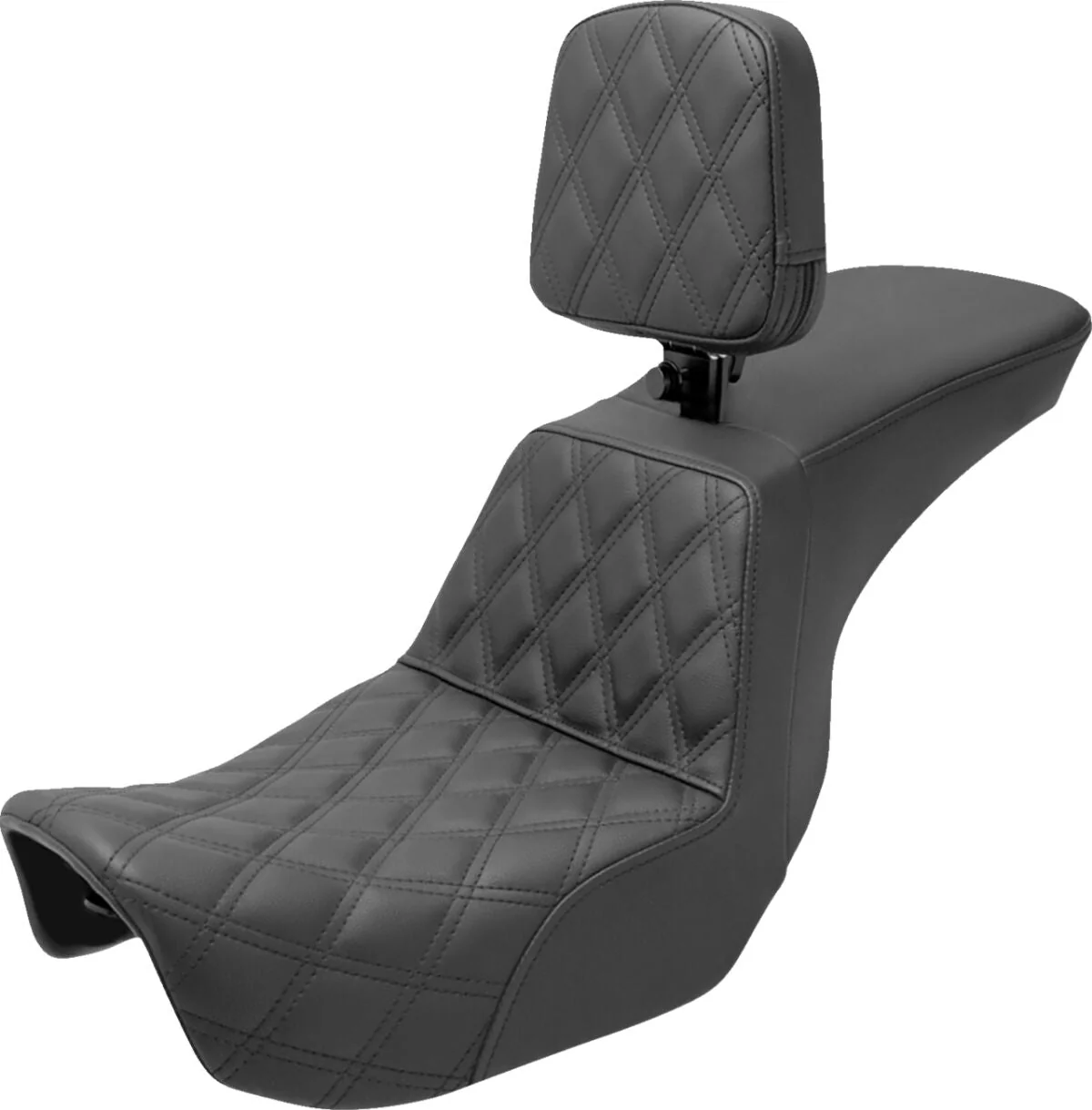 SADDLEMEN Selle Tour Step-Up LS conducteur avec dosseret - Dyna 06-17