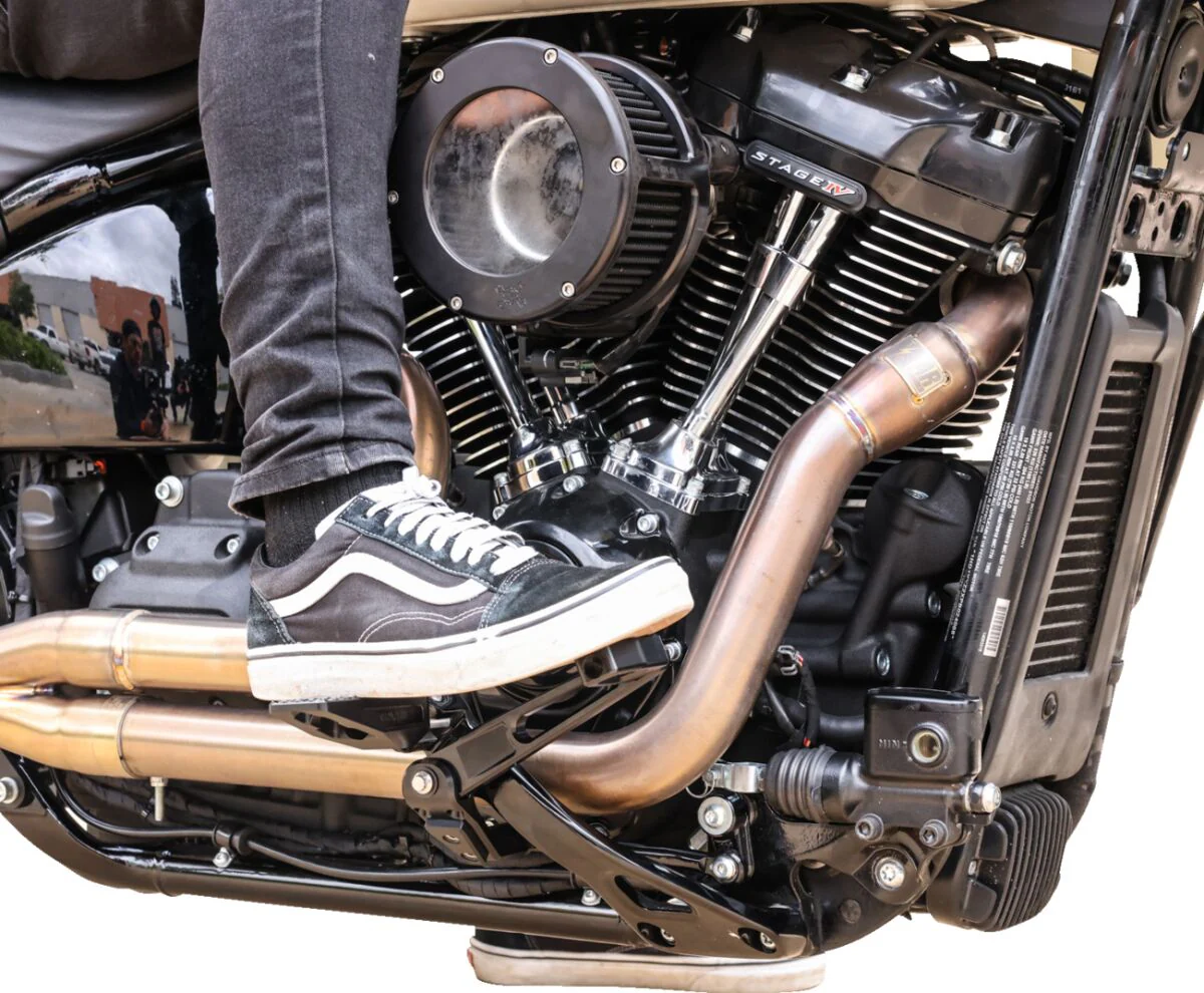 THRASHIN SUPPLY pédale de frein - softail 18+ - noir - commande centrale - Image 2