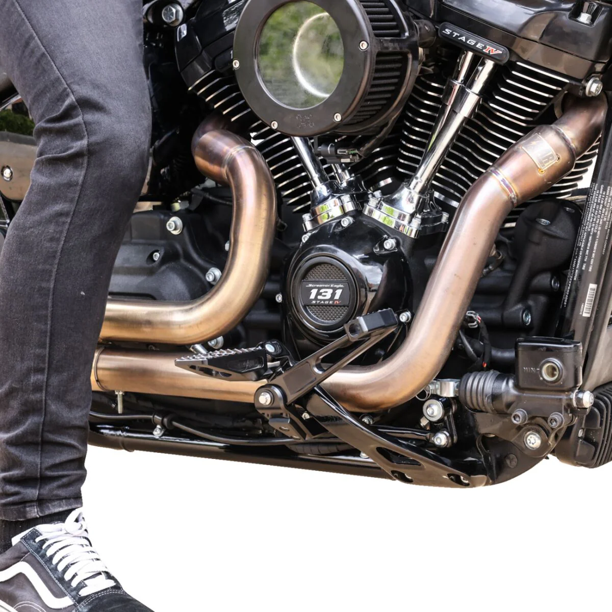 THRASHIN SUPPLY pédale de frein - softail 18+ - noir - commande centrale - Image 4
