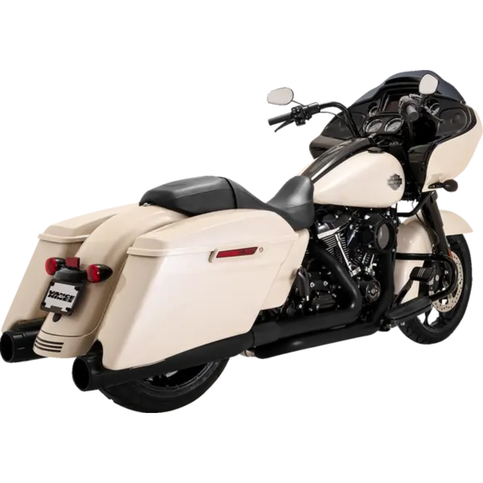 VANCE & HINES - Collecteur d'échappement Dresser Duals PCX - Touring M8 17+ - Chrome ou Noir - Image 5