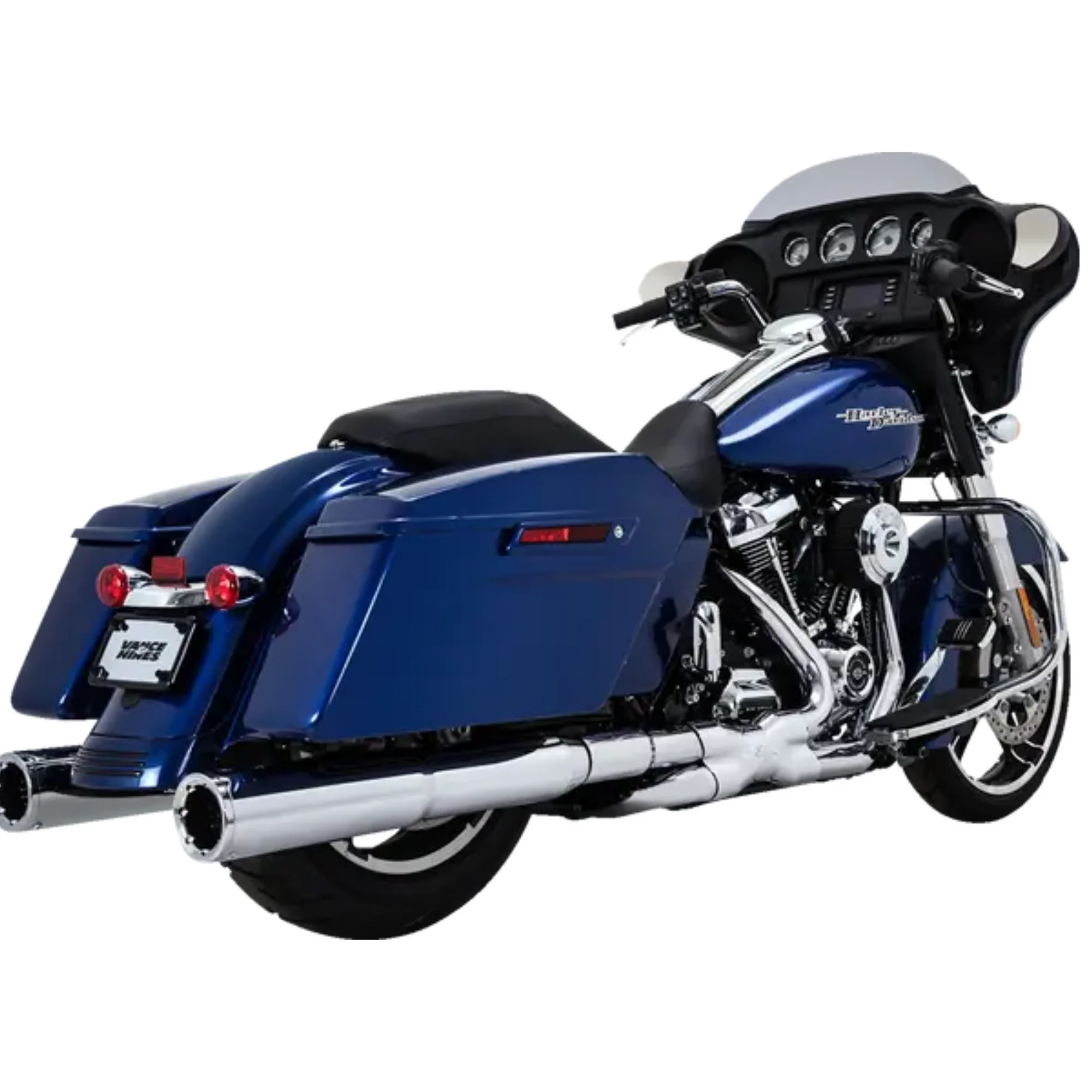 VANCE & HINES - Collecteur d'échappement Power Duals PCX - Touring 17+ - Chrome ou Noir - Image 3