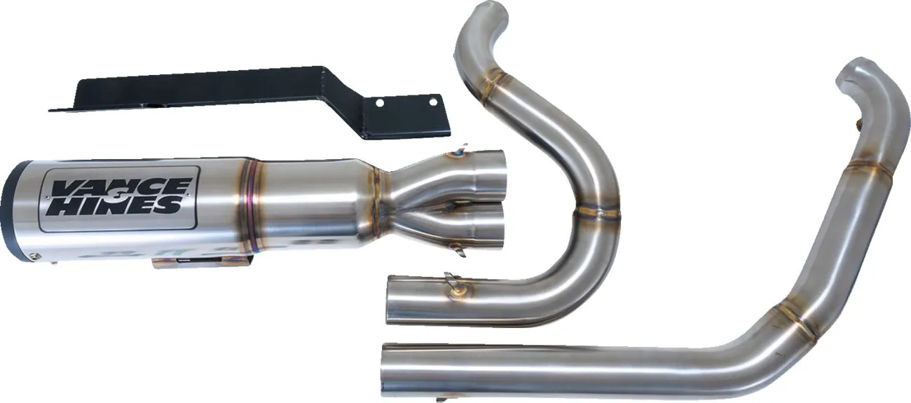 VANCE & HINES - Echappement 2 en 1 High Output PCX - Touring 17-24 - Inox Brossé ou Noir - Image 3