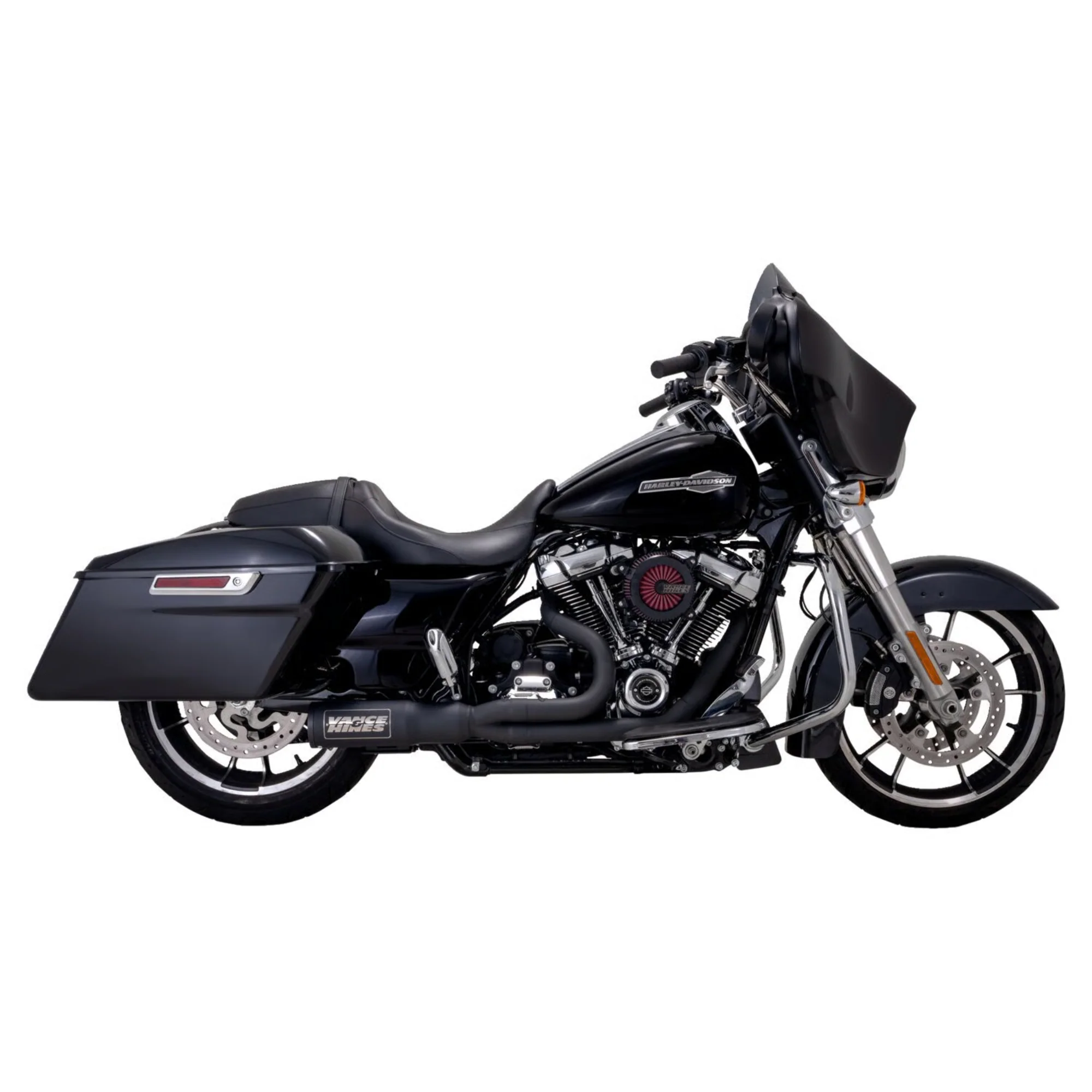 VANCE & HINES - Echappement 2 en 1 High Output RR PCX - Touring 17-24 - Inox Brossé ou Noir - Image 8