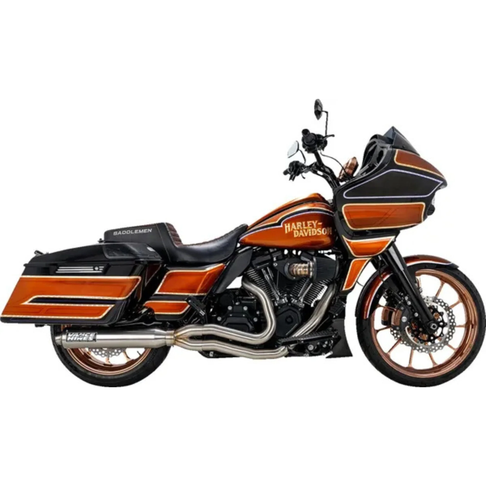 VANCE & HINES - Echappement 2 en 1 Supersport PCX - Touring M8 17+ - Inox Brossé - Image 3