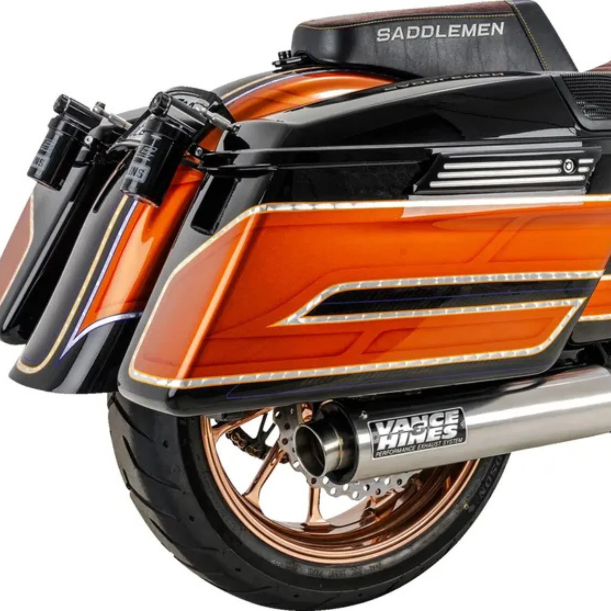 VANCE & HINES - Echappement 2 en 1 Supersport PCX - Touring M8 17+ - Inox Brossé - Image 4
