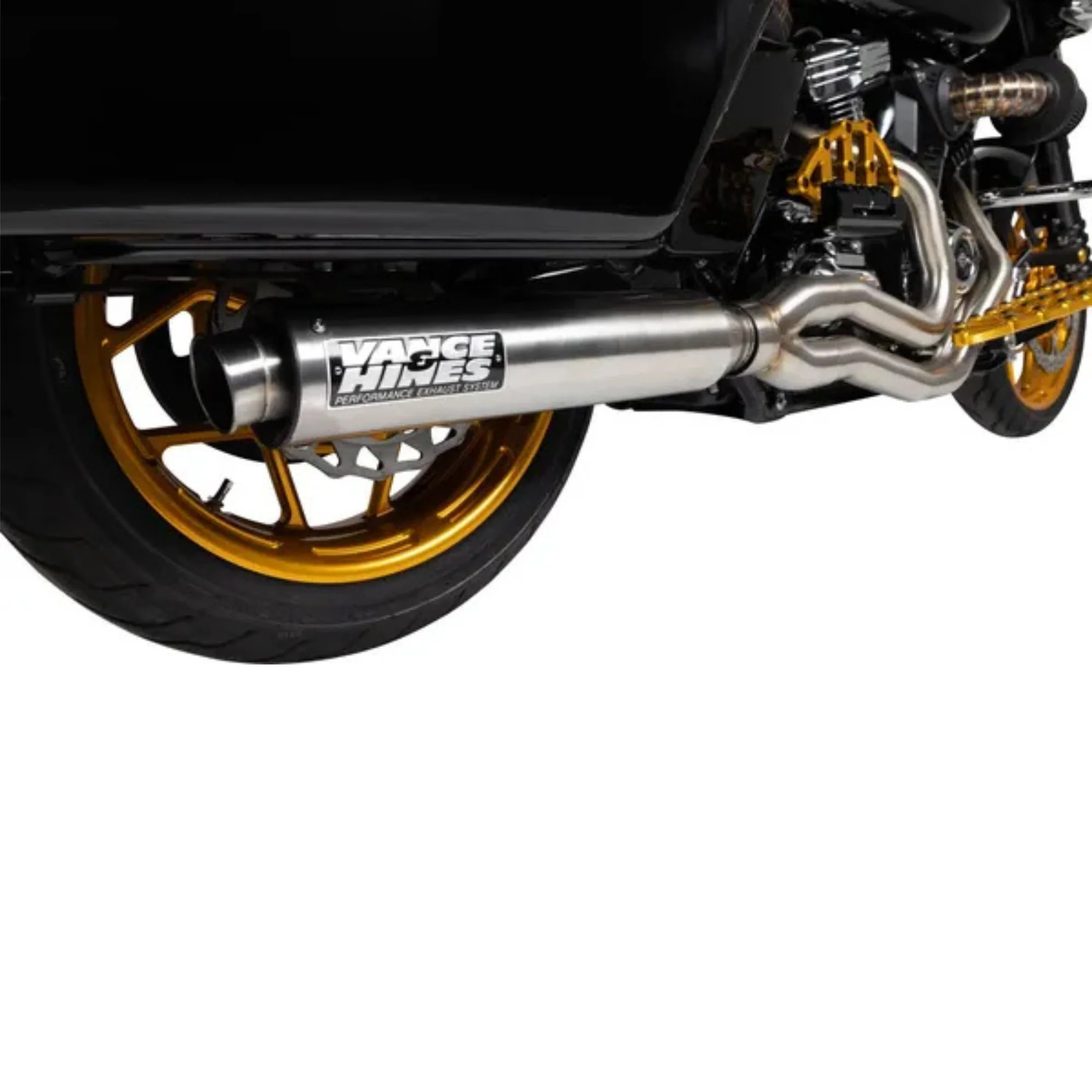 VANCE & HINES - Echappement 2 en 1 Supersport PCX - Touring M8 17+ - Inox Brossé - Image 5