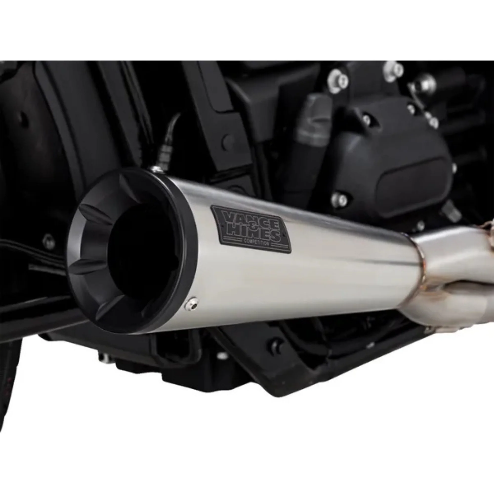 VANCE & HINES - Echappement 2-en-1 Upsweep - Softail 18-24 - Inox brossé - Image 2