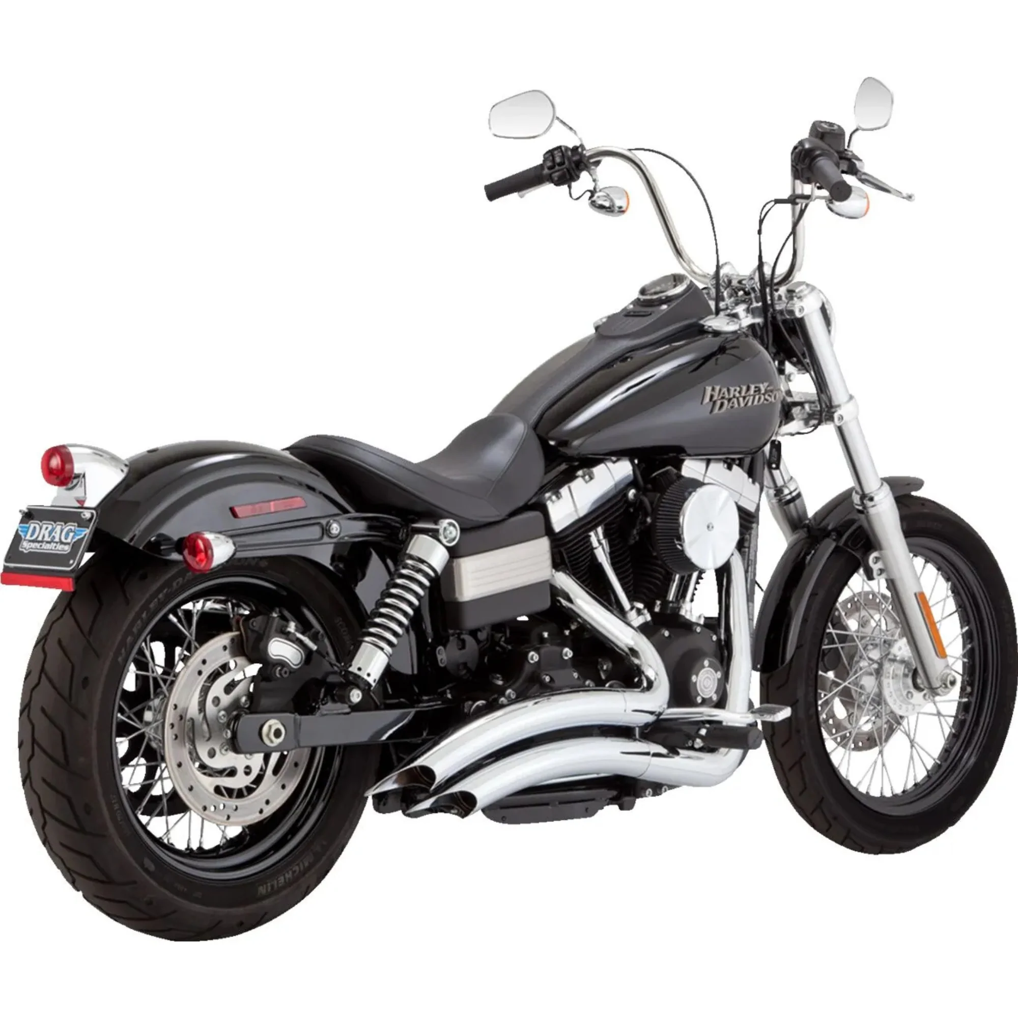VANCE & HINES - Echappement 2 en 2 Big Radius - Dyna 06-09 Chrome