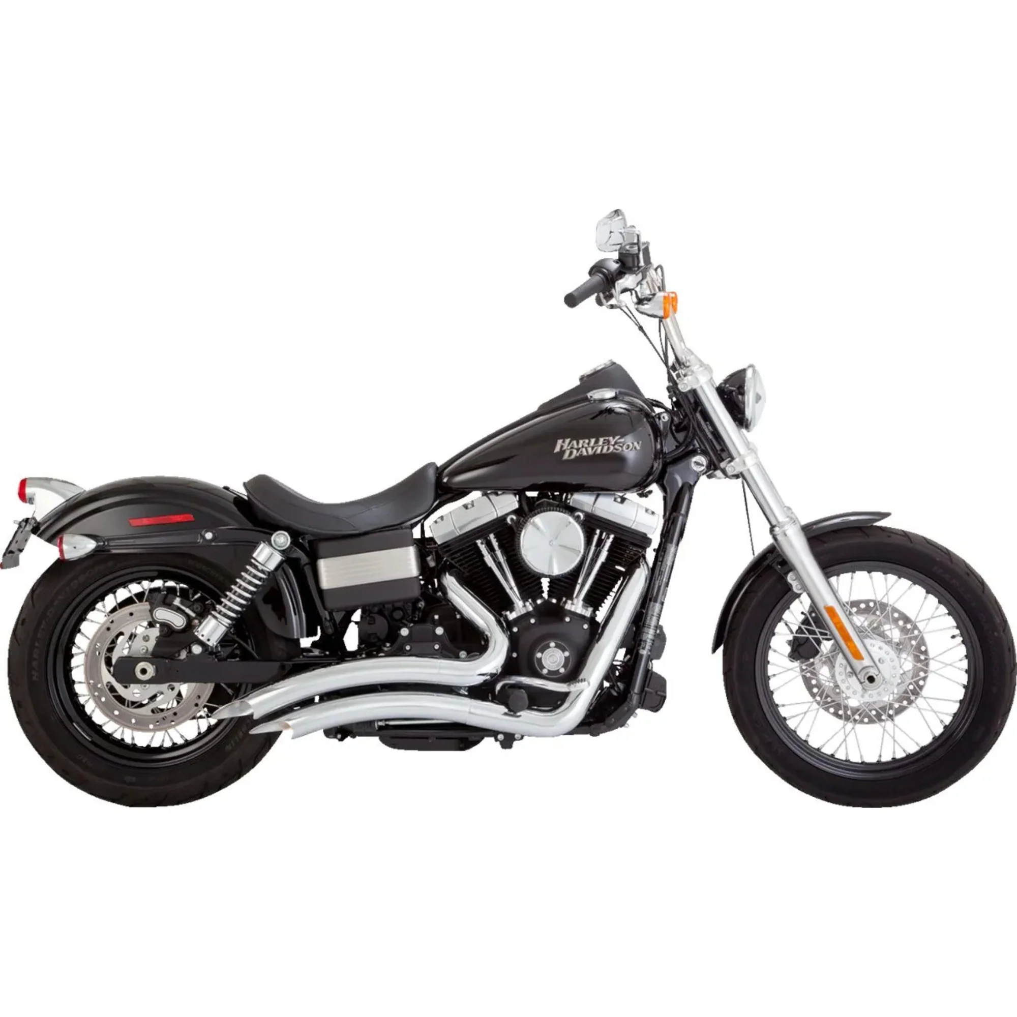 VANCE & HINES - Echappement 2 en 2 Big Radius - Dyna 06-09 Chrome - Image 2
