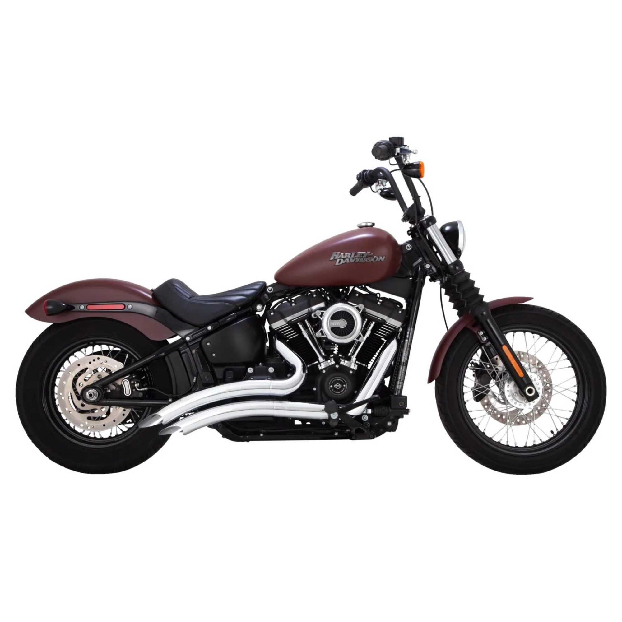VANCE & HINES - Echappement 2 en 2 Big Radius PCX - Softail 18-24 - Chrome ou Noir - Image 2